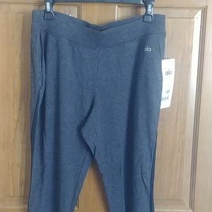 Alo yoga yen sweat pant charcoal heather Size L
